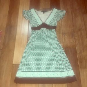 City Studio Geometric Print Polyester Dress Size S